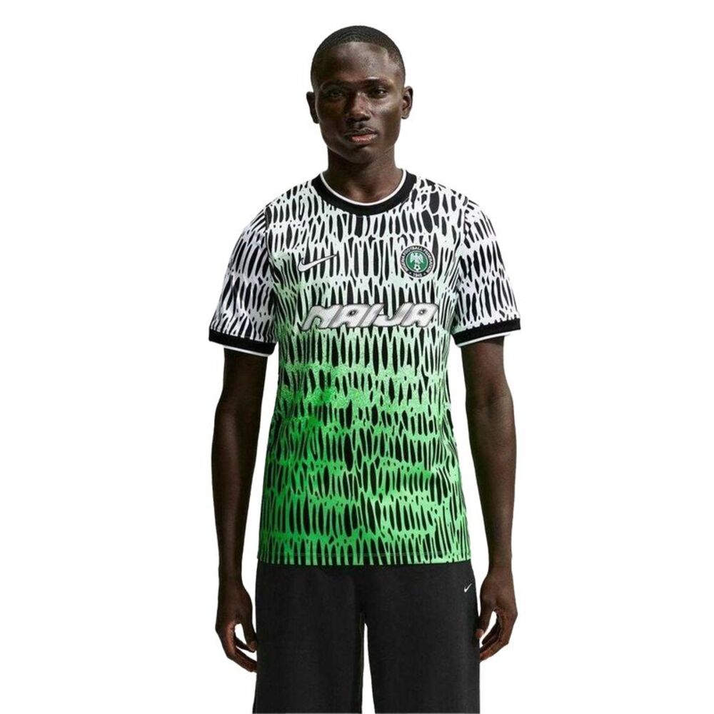 Nike Mens Pre Match 2026 Nigeria FC Dri-FIT Football Shirt / Black/White